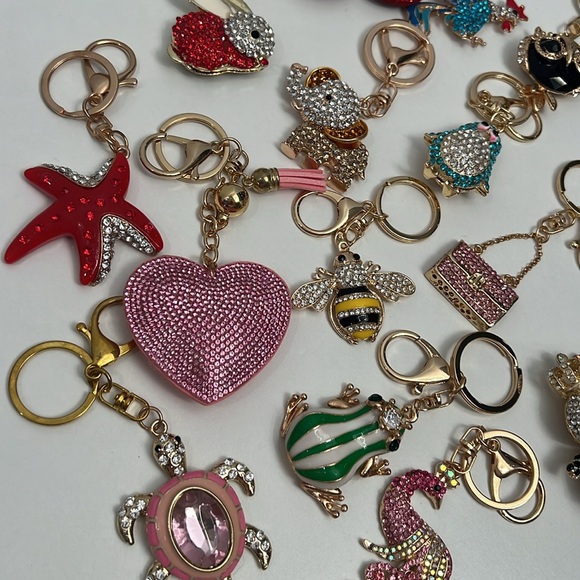 Bag Charms Key Chains Rhinestone Bag Charms - Picture 7 of 9